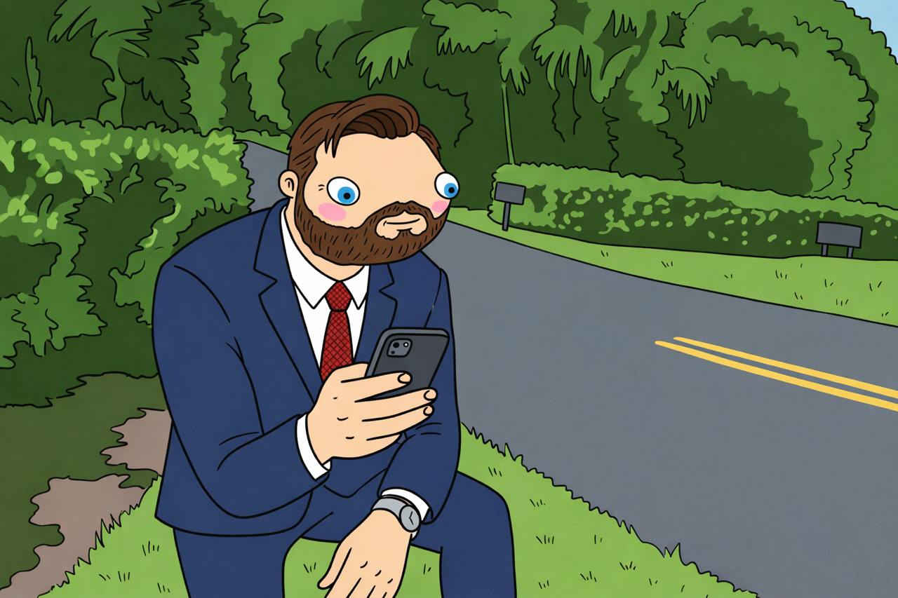 $VENCE roadside with phone